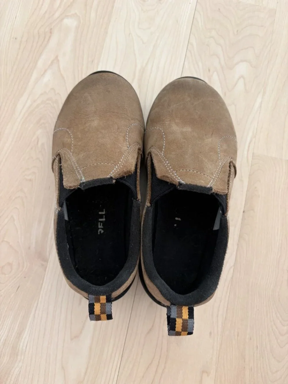 Merrell Jungle Moc Suede Slip-On Shoes Tan